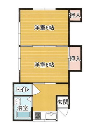 長崎市岩川町の2Kの掲載間取り図